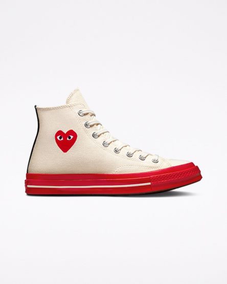 Tenisky Vysoke Converse x Comme des Garçons PLAY Chuck 70 Panske Červené | SK P11EQK3